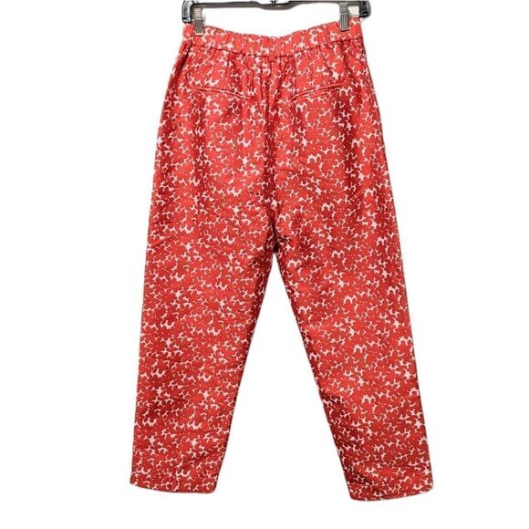 NWT GHOSPELL Floral Tapered Cropped Pants M - Picture 5 of 7